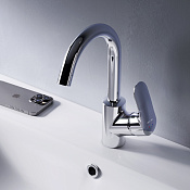 Am.Pm Like Смеситель для раковины на 1 отверстие, без д/к, длина излива 13,5 см, цвет: хром глянец F8002700