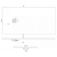 Cielo Infinito Душевой поддон 70x180xh3 см, прямоугольный, цвет: белый PD370180
