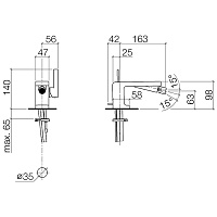 Dornbracht Lulu Смеситель для биде цвет: платина матовая 33600710-06
