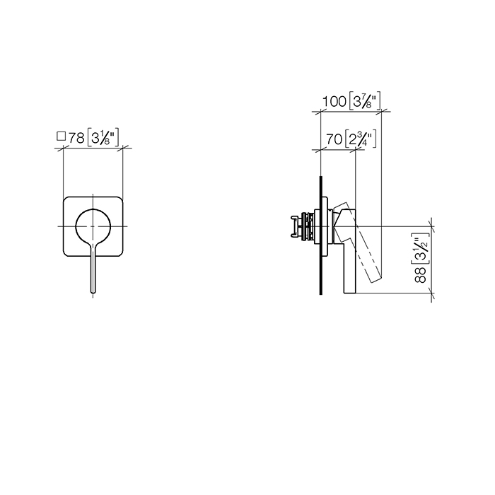 Dornbracht Lulu Смеситель для душа, встраиваемый, цвет: хром 36060710-00