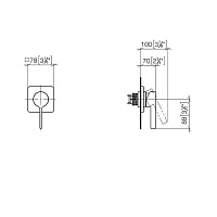 Dornbracht Lulu Смеситель для душа, встраиваемый, цвет: хром 36060710-00