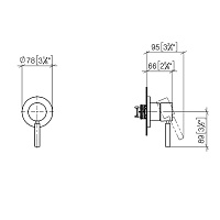 Dornbracht Meta Смеситель для душа, встраиваемый, цвет: платина 36060660-08