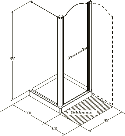 Душевой уголок Migliore Diadema 22672