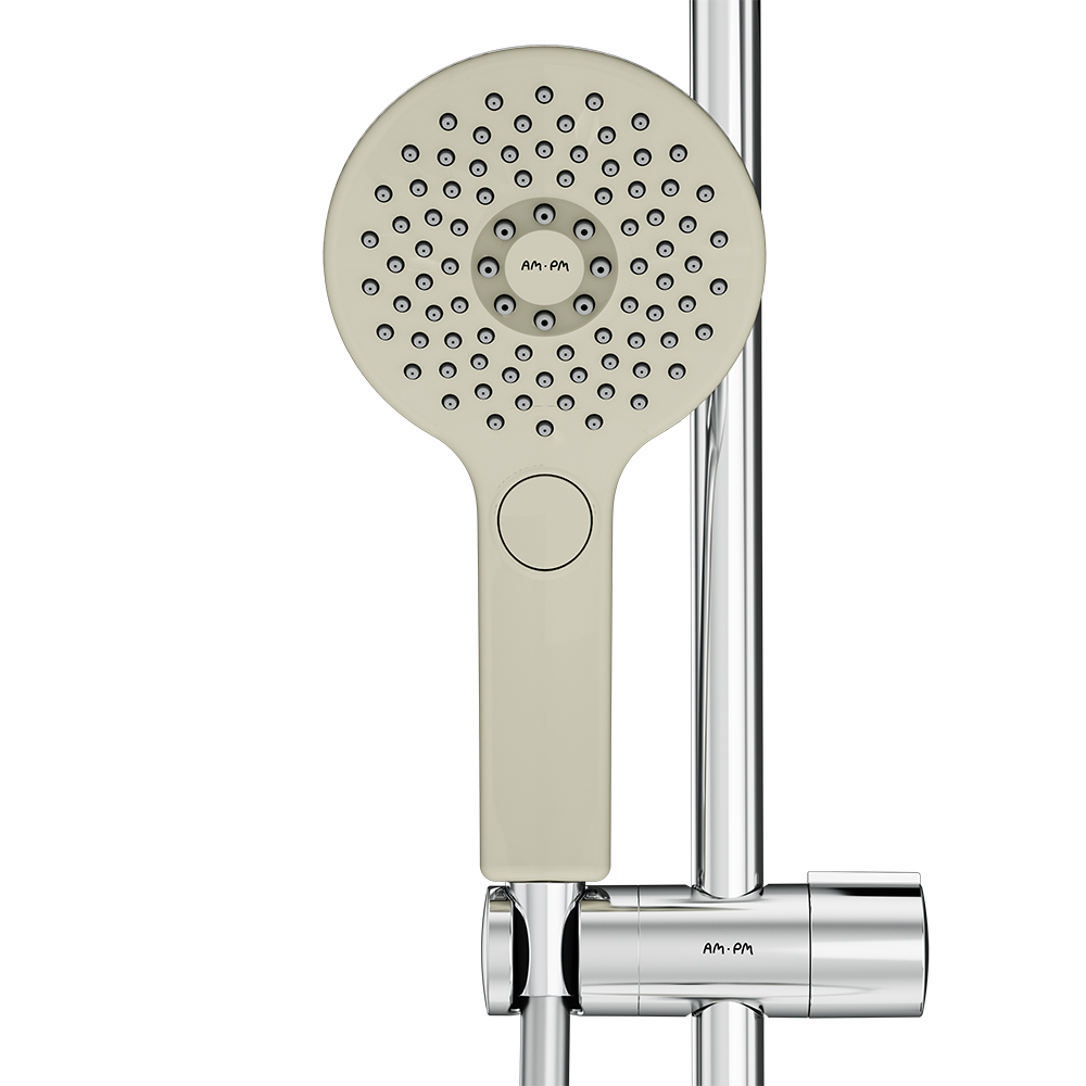 Am.Pm Inspire V2.0 Душевой гарнитур: штанга, шланг, лейка, высота 90 см, цвет: хром глянцевый F0150A000