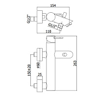 Paffoni Joker Смеситель для ванны, настенный, цвет: хром JK022CR