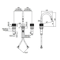 Paffoni Jo Смеситель для биде, на 3 отв., цвет: хром JO119CR