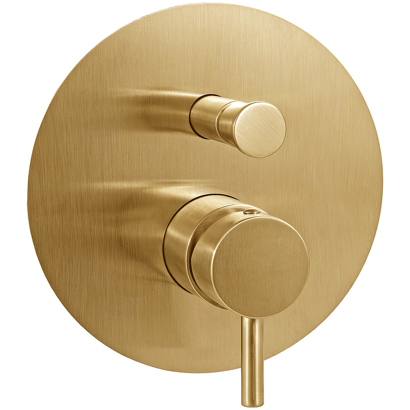 Paffoni Light Смеситель встраиваемый для душа, цвет: золото медовое брашированное LIG015HGSP