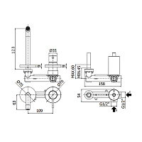 Paffoni Stick Смеситель для раковины, встраиваемый, цвет: хром SK104CR70