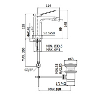Paffoni Tilt Смеситель для биде, на 1 отв., цвет: хром TI131CR