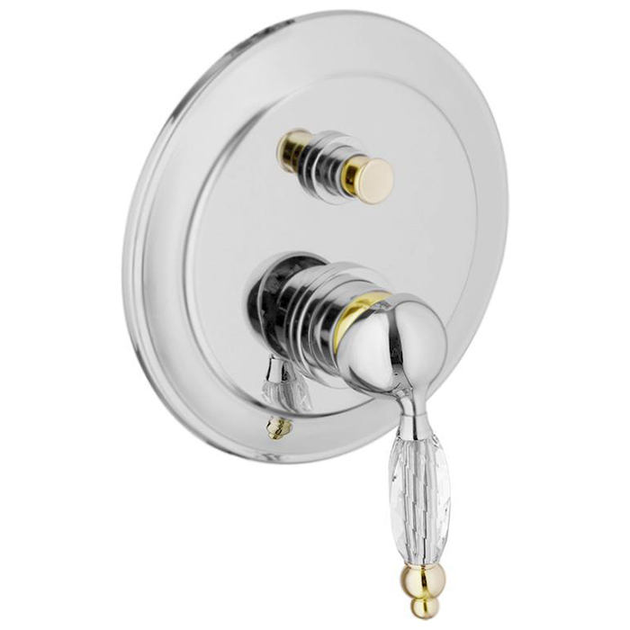 Webert Alexandra Смеситель для ванны, цвет: хром/золото/кристалл Swarovski AL860101017