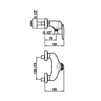 Webert Aria Смеситель для душа, цвет: хром AI870102015