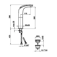 Webert Aria Смеситель для раковины, цвет: хром AI830402015