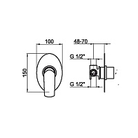 Webert Aria Смеситель для душа, цвет: хром AI880101015