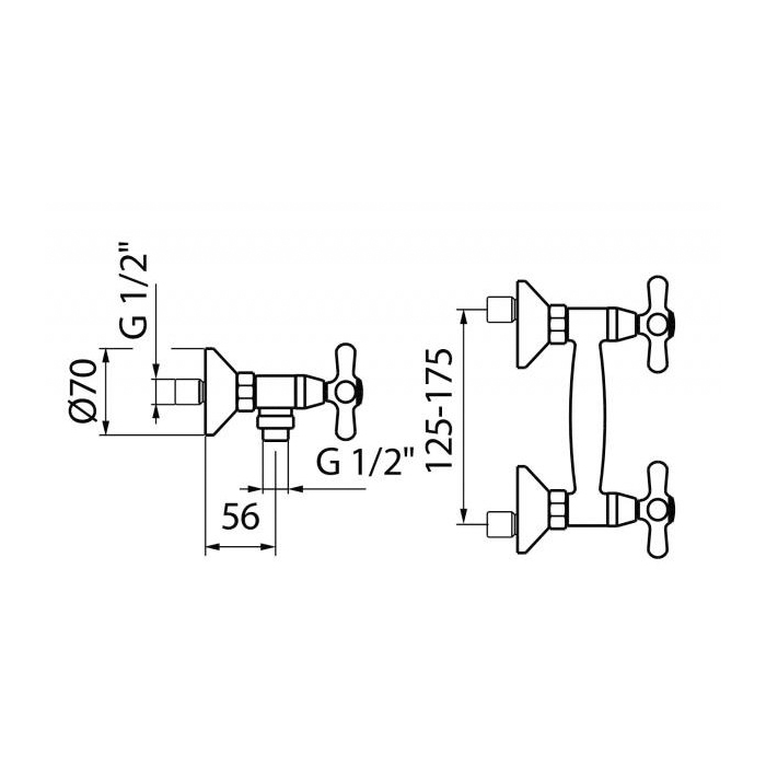 Webert Armony Смеситель для душа, цвет: бронза AM760102065