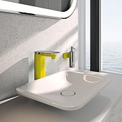 Jorger Plateau Смеситель для раковины, с декором, цвет: yellow/хром 630.10.332.910