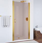 Vegas Glass Душевая дверь в нишу 65x189h см, проф. золото стекло 6мм бронза EP 65 09 05