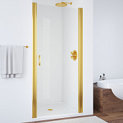 Vegas Glass Душевая дверь в нишу 65x189h см, проф. золото стекло 6мм прозр. EP 65 09 01