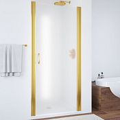 Vegas Glass Душевая дверь в нишу 65x189h см, проф. золото стекло 6мм сатин EP 65 09 10