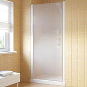 Vegas Glass Душевая дверь в нишу 70x199.5h см, проф. белый стекло 6мм сатин EP Lux 70 01 10 L