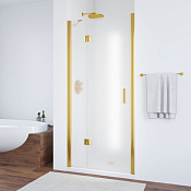 Vegas Glass Душевая дверь в нишу 103x189h см, проф. золото стекло 6мм сатин AFP 100 09 10 L