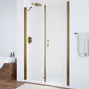 Vegas Glass Душевая дверь в нишу 105x189h см, проф. бронза стекло 6мм прозр. EP-F-2 105 05 01 R