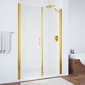 Vegas Glass Душевая дверь в нишу 120x189h см, проф. золото стекло 6мм прозр. EP-F-2 120 09 01 L