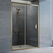 Vegas Glass Душевая дверь в нишу 130x190h см, проф. бронза стекло 6мм прозр. ZP 130 05 01