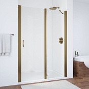 Vegas Glass Душевая дверь в нишу 145x189h см, проф. бронза стекло 6мм прозр. EP-F-1 145 05 01 R