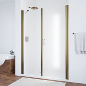 Vegas Glass Душевая дверь в нишу 155x189h см, проф. бронза стекло 6мм сатин EP-F-2 155 05 10 R
