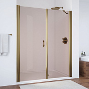 Vegas Glass Душевая дверь в нишу 185x189h см, проф. бронза стекло 6мм бронза EP-F-2 185 05 05 L
