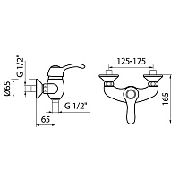 Webert Aurora Смеситель для душа, цвет: бронза AU870102065