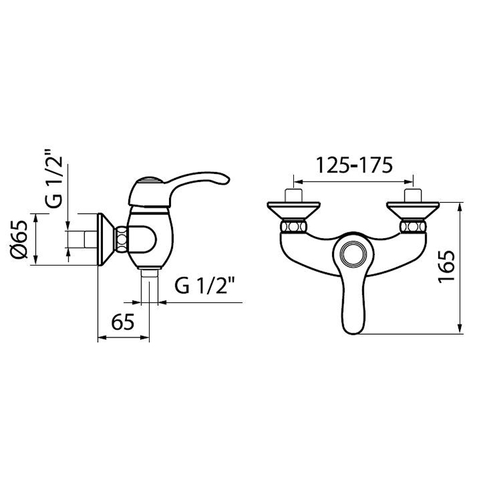 Webert Aurora Смеситель для душа, цвет: медь AU870102060