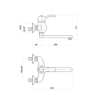 Webert Aurora Смеситель для кухни однорычажный, цвет: бронза AU910101065