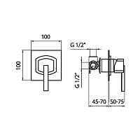 Webert Azeta Смеситель для душа, цвет: хром AZ880101015