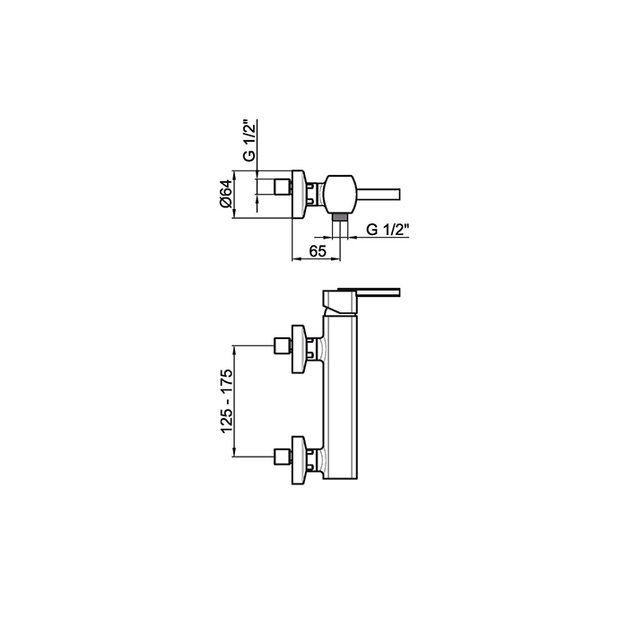 Webert Azeta Смеситель для душа, цвет: хром AZ870102015