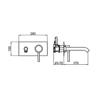Webert Elio Смеситель для раковины, цвет: хром EL830606015