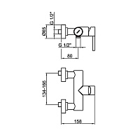 Webert Elio Смеситель для ванны, цвет: черный матовый EL850102560