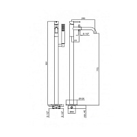 Webert Elio Смеситель для ванны, напольный, цвет: черный матовый EL851101560