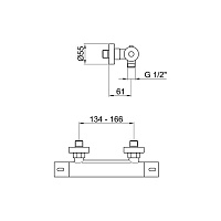 Webert Elio Смеситель для душа, цвет: хром EL980102015