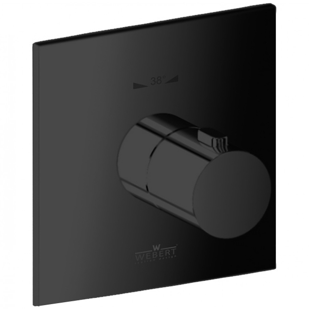 Webert Elio Встраиваемый смеситель для душа, термостатический, цвет: черный матовый EL972101560