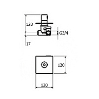 Webert Elio Встраиваемый смеситель для душа, термостатический, цвет: черный матовый EL972101560