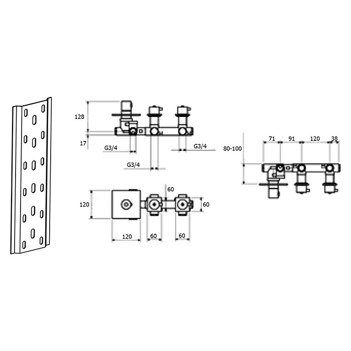 Webert Elio Смеситель для ванны, цвет: хром EL971402015