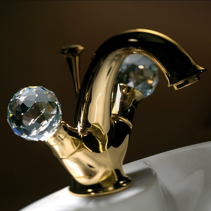 Webert Karenina Смеситель для раковины, цвет: хром/кристаллы Swarovski KA700102015