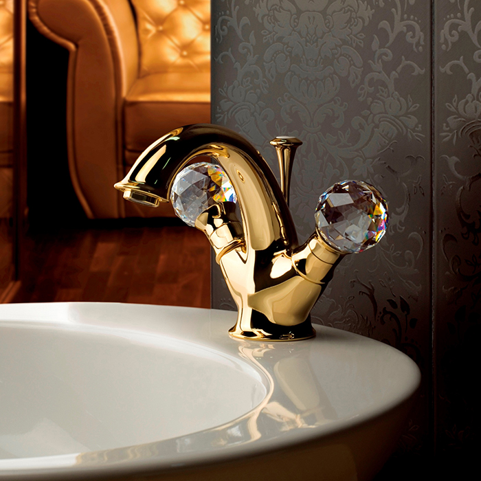 Webert Karenina Смеситель для раковины, цвет: хром/кристаллы Swarovski KA700102015