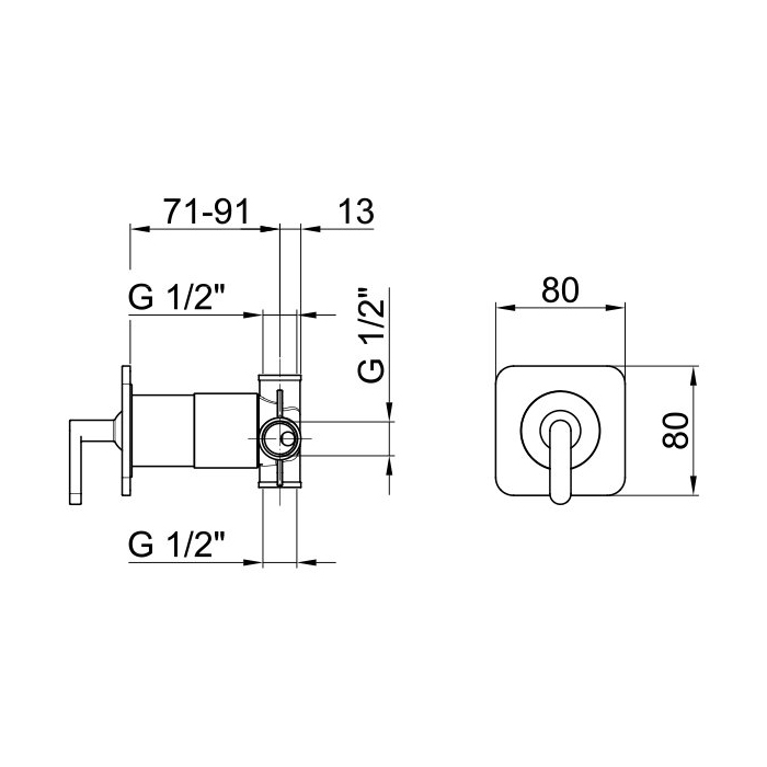 Webert Living Смеситель для душа, цвет: хром LV880101015