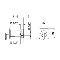 Webert Living Смеситель для душа, цвет: хром LV880101015