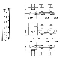 Webert Living Смеситель для ванны, цвет: хром LV971402015