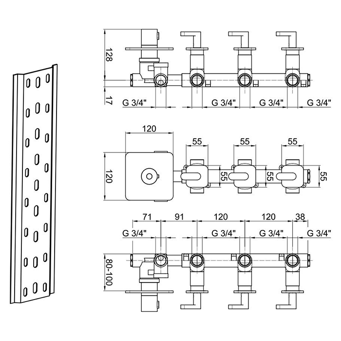 Webert Living Смеситель для ванны, цвет: хром LV971502015