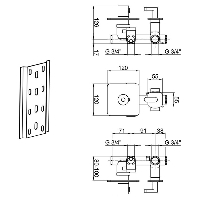 Webert Living Смеситель для душа, цвет: хром LV971302015