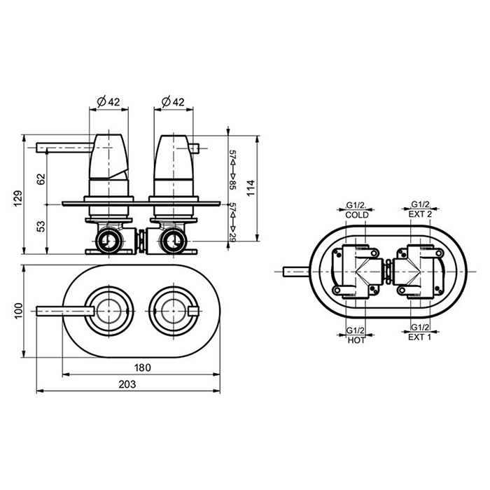 Webert Opera Moderna Смеситель для ванны, цвет: хром OE860101015